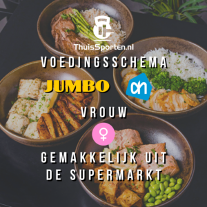 Voedingsschema vrouw uit de supermarkt